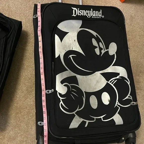Disney Rolling Luggage - Mickey Mouse Design - Black and White - 28" - Picture 12 of 15
